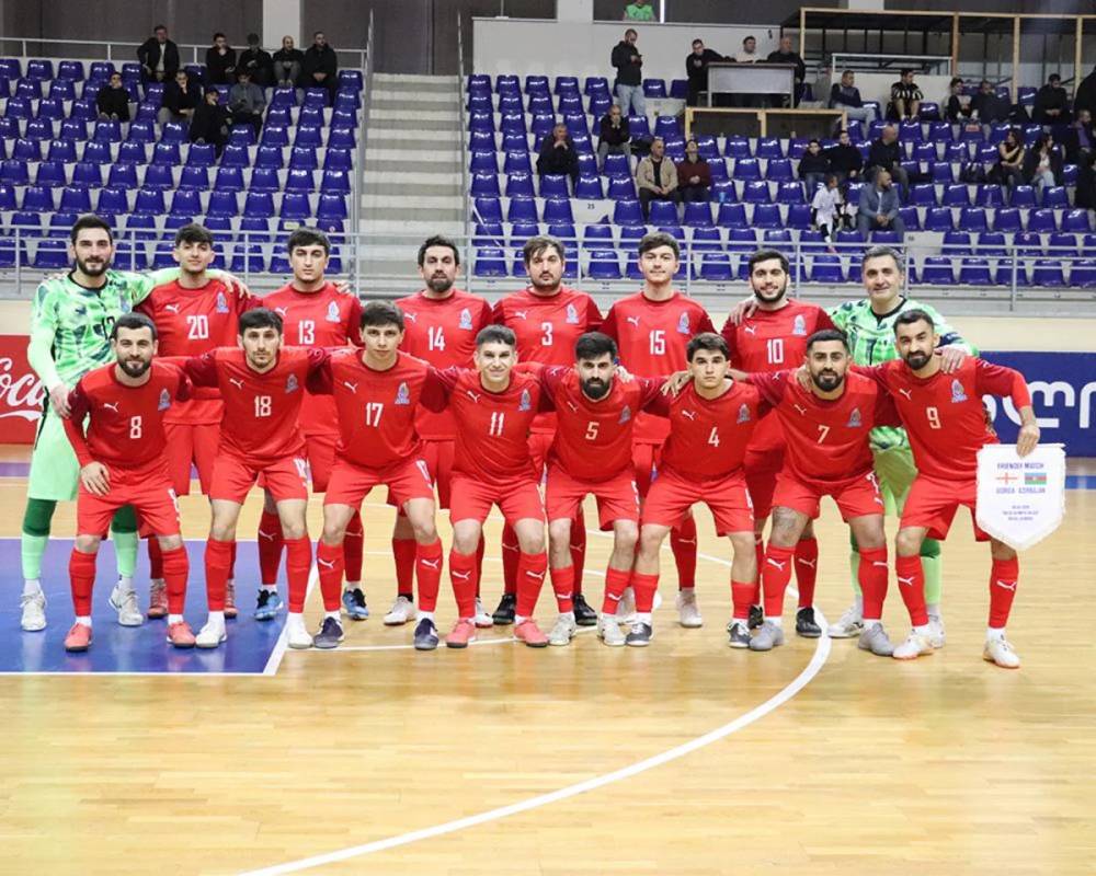 Futzal üzrə Azərbaycan millisi Gürcüstana uduzub