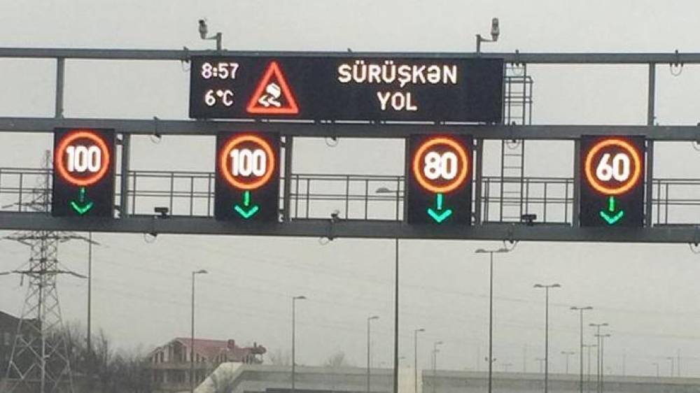 Bakıda bu yolda sürət həddi endirildi