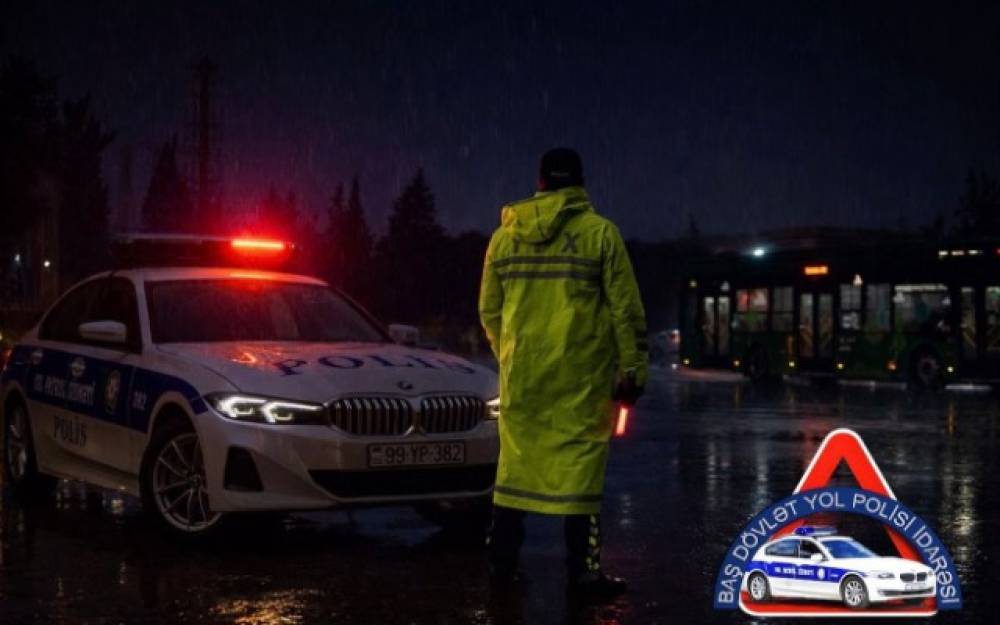 Yağışlı hava ilə bağlı sürücülərə müraciət