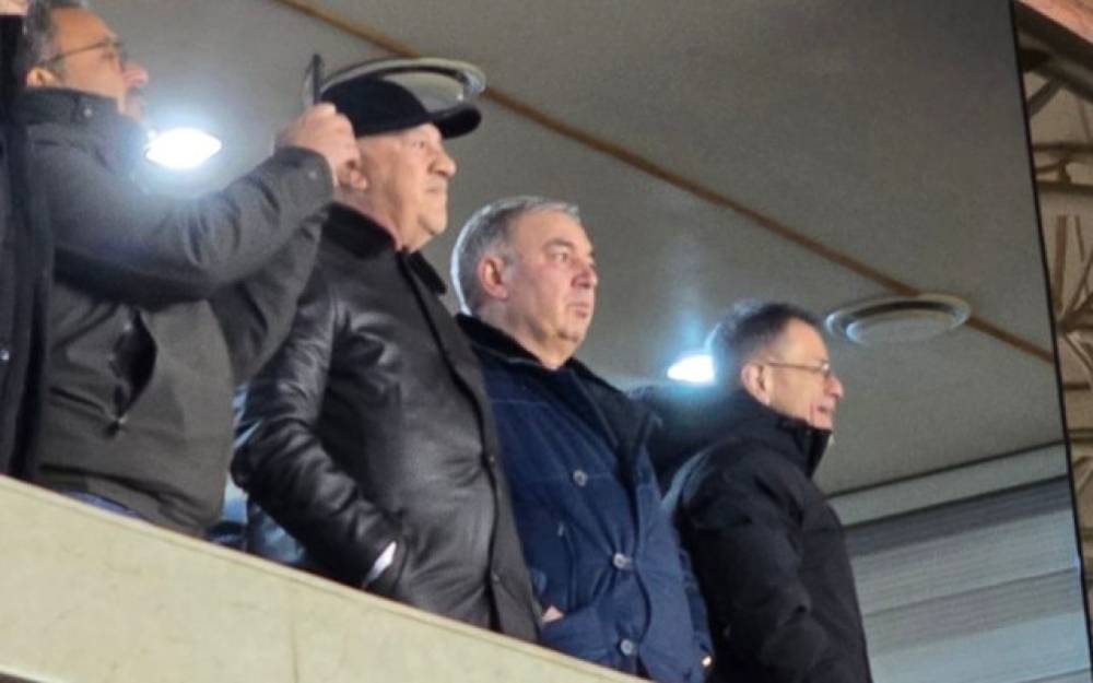 "Qarabağ"ın oyununu Fuad Ələsgərovla Mədət Quliyev belə izlədi - VİDEO