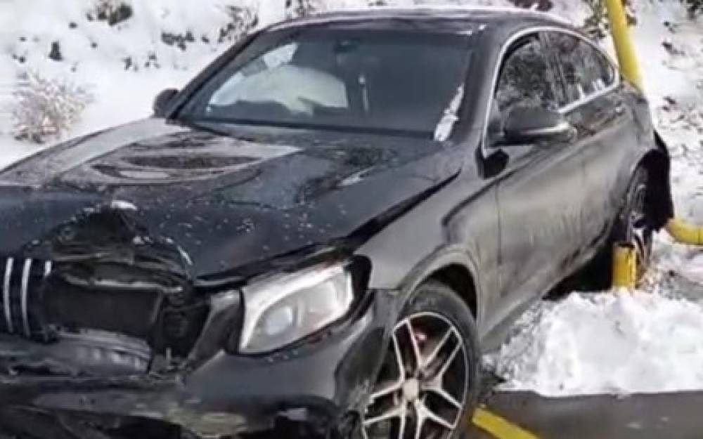 Naxçıvanda maşın qaz xətti çırpıldı - FOTO