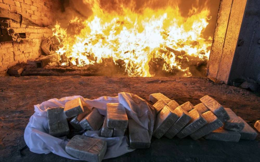 Gömrükdə götürülmüş 164 milyon manatlıq narkotik məhv edildi