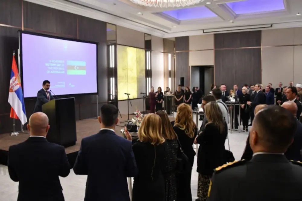 Serbiyada Azərbaycanın Zəfər Günü təntənəli şəkildə qeyd edilib