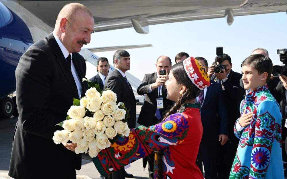 İlham Əliyev Tacikistanda səfərdədir - FOTOLAR